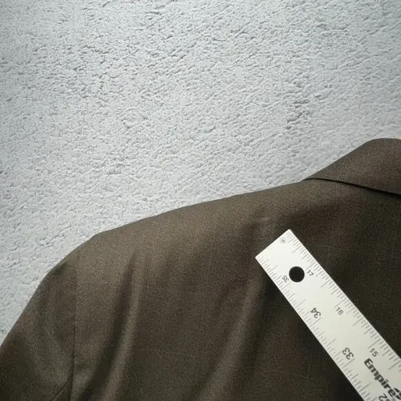Canali Sport Coat Mens 44 R Brown Italian Wool Blazer Suit Jacket Office Wear‎